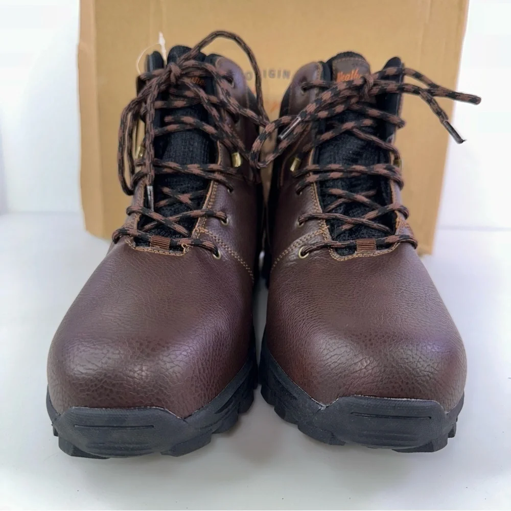 WEATHERPROOF VINTAGE Men Water Proof Boot Lace Up Hiking JEREMIAH Brown Size 12M